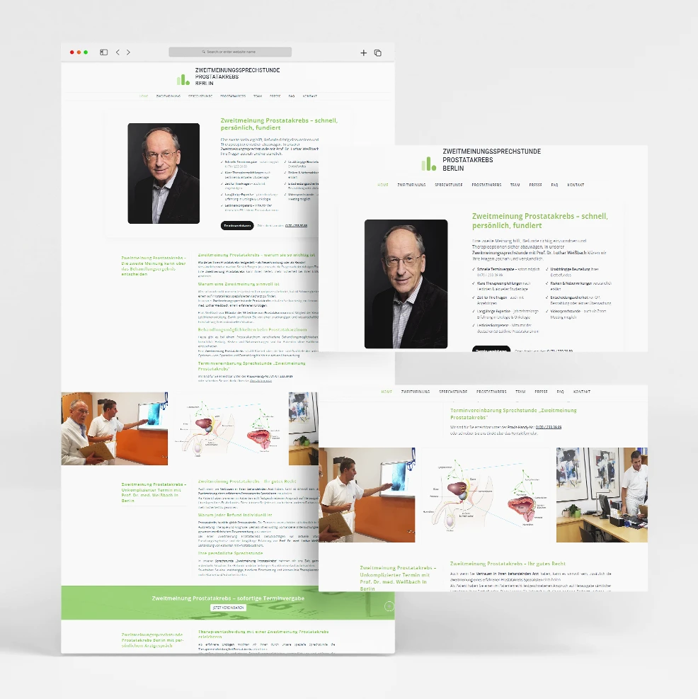 Referenz Website Zweitmeinung Prostatakrebs Berlin