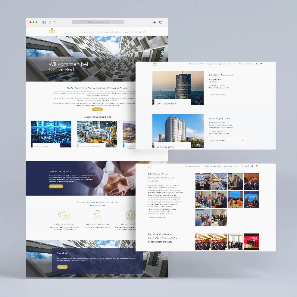 Website Relaunch De Tai Berlin GmbH