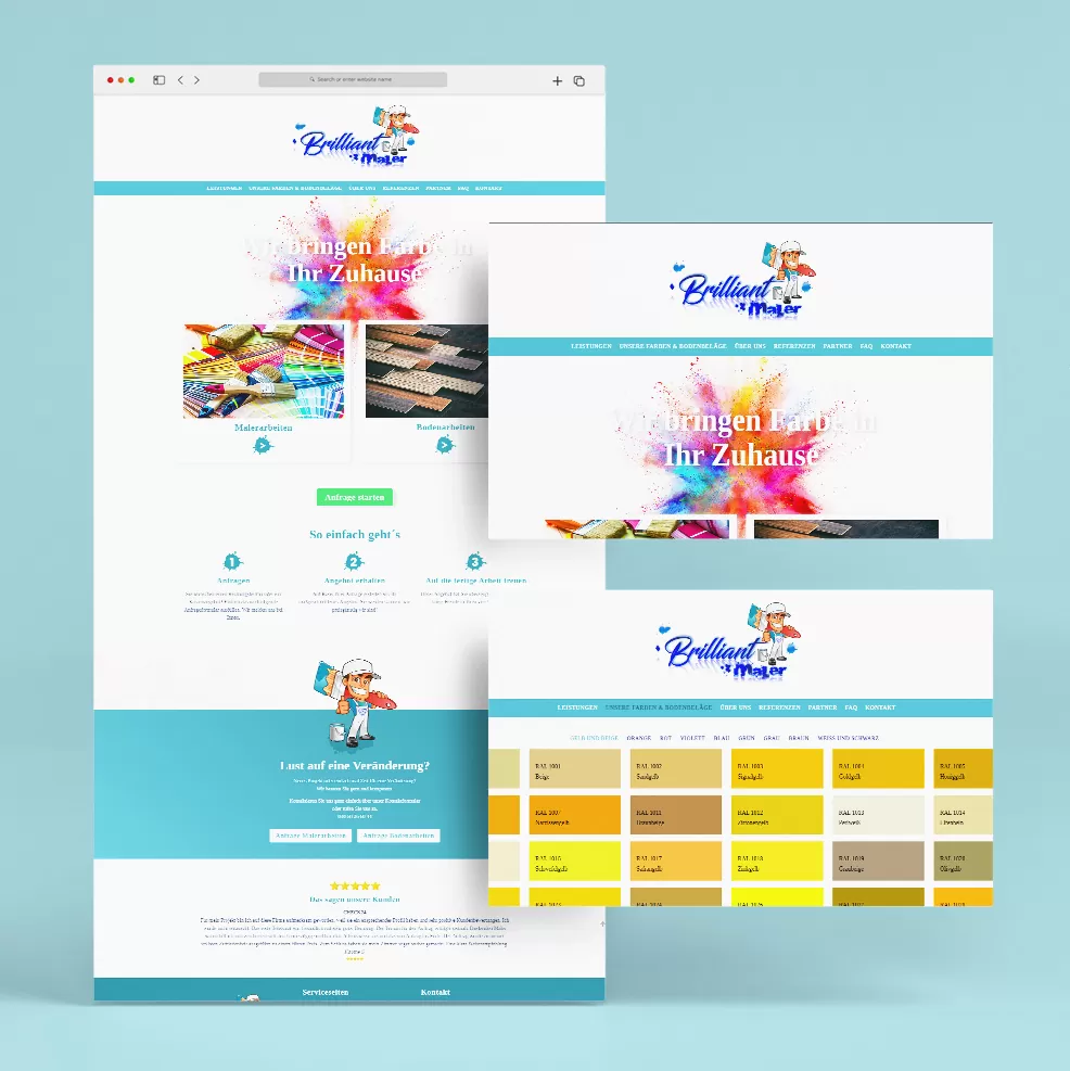 Referenz Maler Website erstellt in Berlin