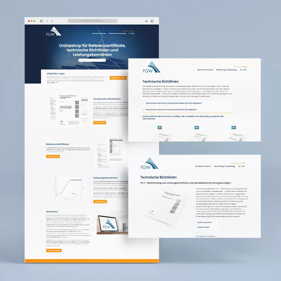 Referenz Website erstellen lassen FGW e.V.