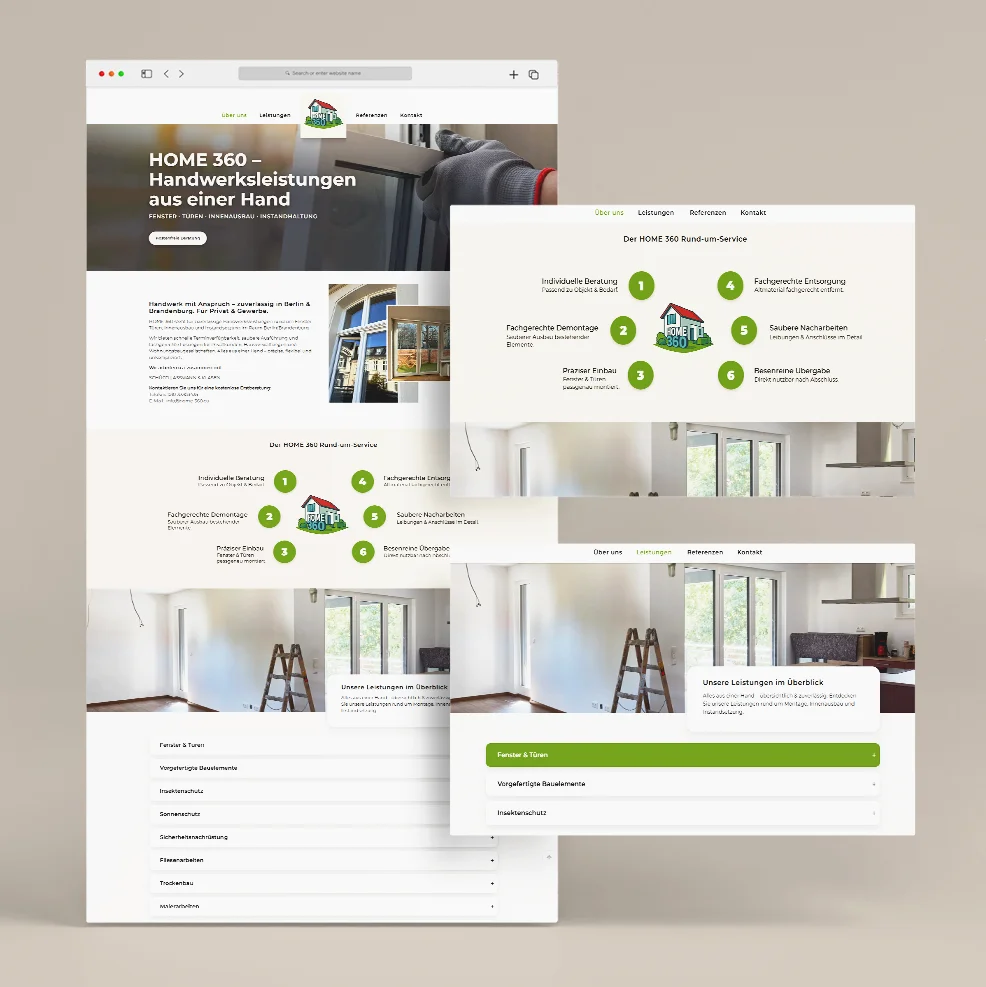 Webdesign Referenz: Handwerker