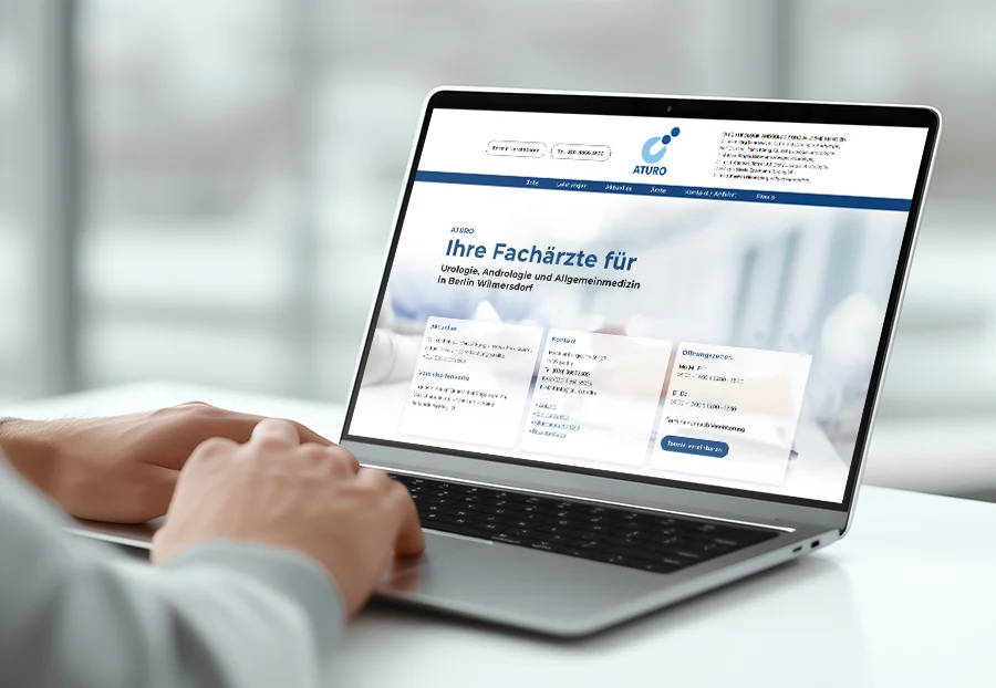Webdesign Referenz ATURO Facharztpraxis