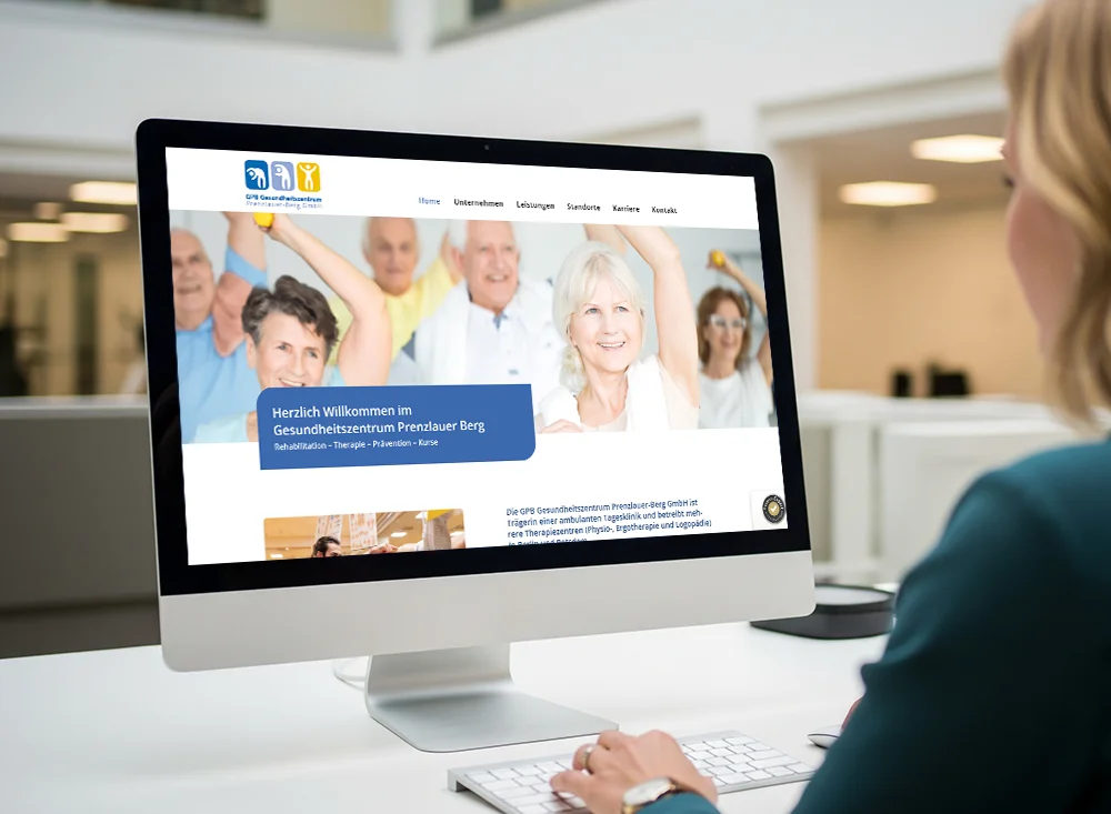 Webdesign Referenz Gesundheitszentrum Prenzlauer Berg in Berlin