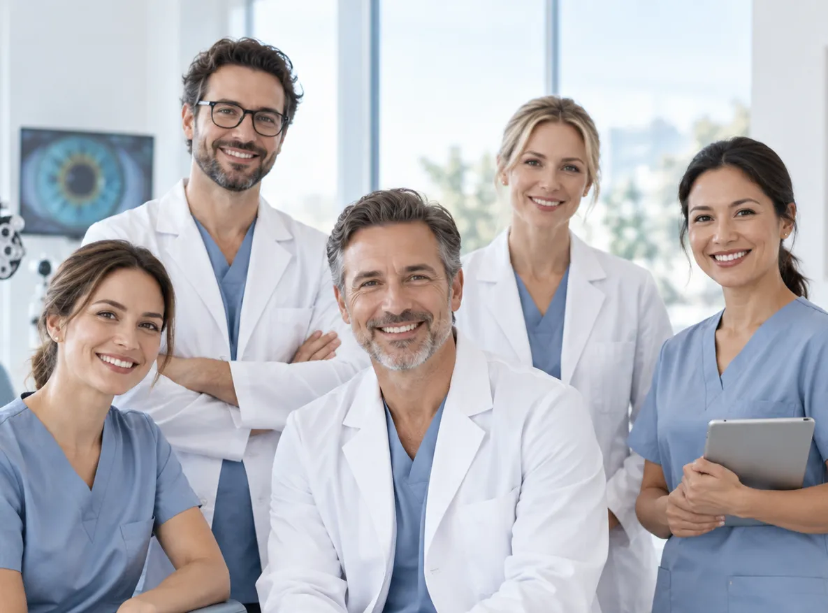 Fiktives Team der Augenarztpraxis